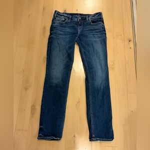 Silver Elyse straight jeans